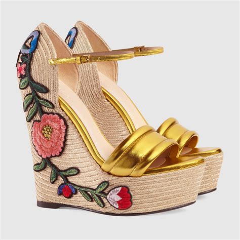 gucci platform wedges|gucci platform espadrilles.